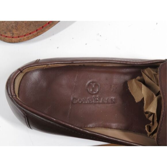 Cole Haan Dempsey Leather Moc Loafer Slip On Driving Shoes BROWN Women Size 8 - Picture 6 of 8